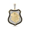 Thumbnail Image 1 of 1 CT. T.W. Diamond Eagle Head Shield-Shaped Necklace Charm in 10K Gold