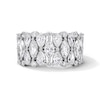 Thumbnail Image 1 of Vera Wang Love Collection 3 CT. T.W. Certified Lab-Grown Diamond Stacked Anniversary Band in 14K White Gold (F/VS2)