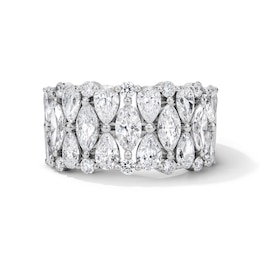 Vera Wang Love Collection 3 CT. T.W. Certified Lab-Grown Diamond Stacked Anniversary Band in 14K White Gold (F/VS2)