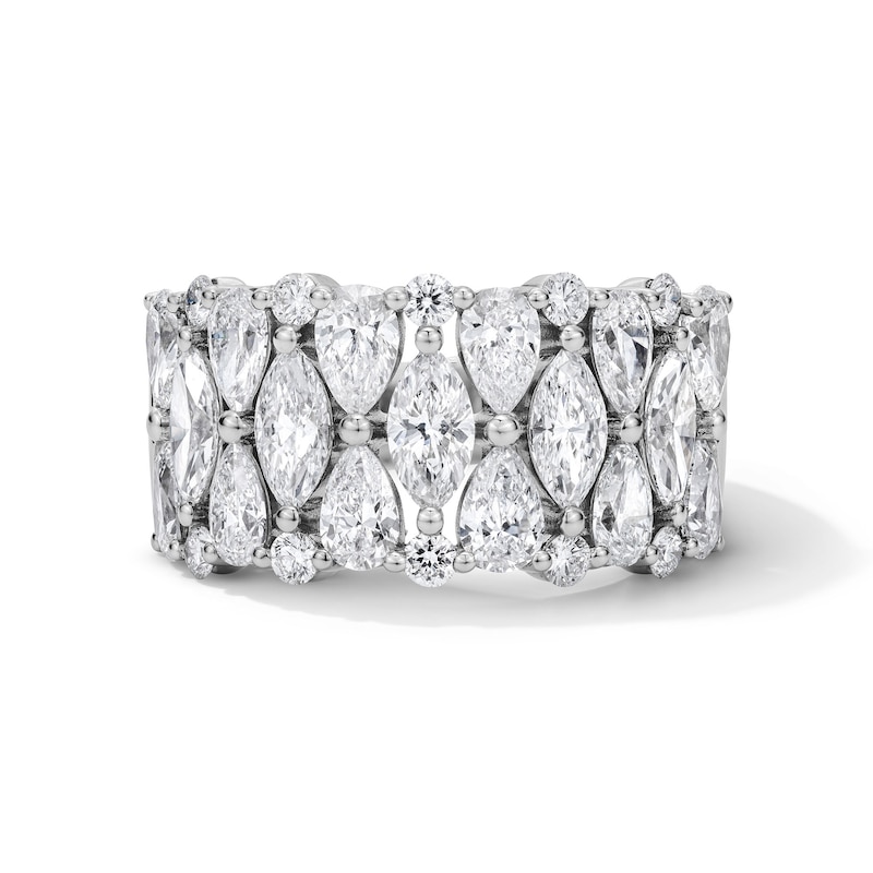 Main Image 1 of Vera Wang Love Collection 3 CT. T.W. Certified Lab-Grown Diamond Stacked Anniversary Band in 14K White Gold (F/VS2)