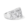 Thumbnail Image 4 of Vera Wang Love Collection 3 CT. T.W. Certified Lab-Grown Diamond Stacked Anniversary Band in 14K White Gold (F/VS2)