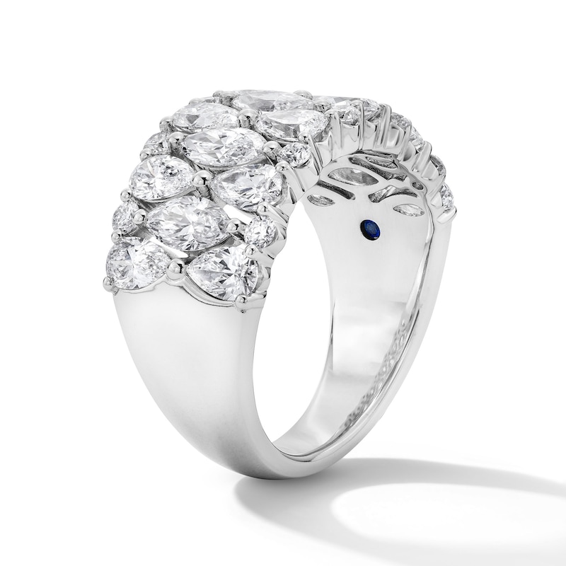 Main Image 5 of Vera Wang Love Collection 3 CT. T.W. Certified Lab-Grown Diamond Stacked Anniversary Band in 14K White Gold (F/VS2)