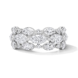 Vera Wang Love Collection 3 CT. T.W. Certified Lab-Grown Diamond East-West Anniversary Band in 14K White Gold (F/VS2)
