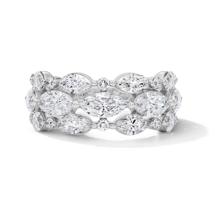 Main Image 1 of Vera Wang Love Collection 3 CT. T.W. Certified Lab-Grown Diamond East-West Anniversary Band in 14K White Gold (F/VS2)