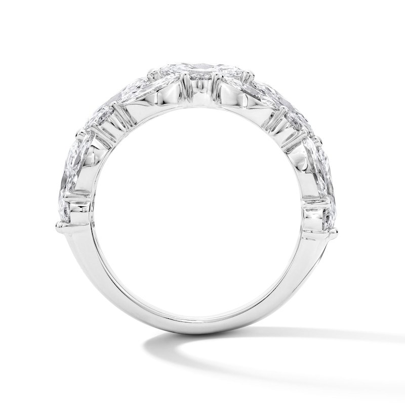 Main Image 3 of Vera Wang Love Collection 3 CT. T.W. Certified Lab-Grown Diamond East-West Anniversary Band in 14K White Gold (F/VS2)
