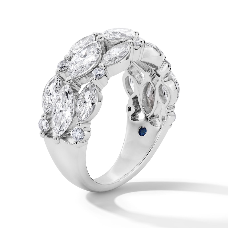 Main Image 5 of Vera Wang Love Collection 3 CT. T.W. Certified Lab-Grown Diamond East-West Anniversary Band in 14K White Gold (F/VS2)
