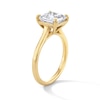 Thumbnail Image 2 of 4 CT. T.W. Certified Lab-Grown Diamond Asscher-Cut Solitaire Engagement Ring in 14K Gold (F/VS2)