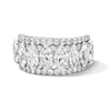 Thumbnail Image 1 of Vera Wang Love Collection 3-7/8 CT. T.W. Certified Lab-Grown Diamond Stepped Anniversary Band in 14K White Gold (F/VS2)