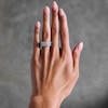Thumbnail Image 2 of Vera Wang Love Collection 3-7/8 CT. T.W. Certified Lab-Grown Diamond Stepped Anniversary Band in 14K White Gold (F/VS2)