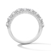Thumbnail Image 3 of Vera Wang Love Collection 3-7/8 CT. T.W. Certified Lab-Grown Diamond Stepped Anniversary Band in 14K White Gold (F/VS2)