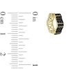 Thumbnail Image 2 of 1 CT. T.W. Black Diamond Huggie Hoop Earrings in 10K Gold