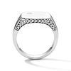 Thumbnail Image 2 of 1/20 CT. T.W. Bezel-Set Diamond Signet Ring in Sterling Silver