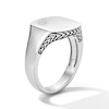 Thumbnail Image 4 of 1/20 CT. T.W. Bezel-Set Diamond Signet Ring in Sterling Silver