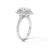Thumbnail Image 4 of 3 CT. T.W. Oval Certified Lab-Grown Diamond Double-Frame Engagement Ring in 14K White Gold (F/VS2)