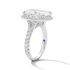 Thumbnail Image 5 of Vera Wang Love 6-3/4 CT. T.W. Cushion-Cut Certified Lab-Grown Diamond Frame Engagement Ring in 14K White Gold (F/VS2)