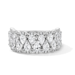 Vera Wang Love Collection 2-1/3 CT. T.W. Certified Lab-Grown Diamond Multi-Row Band in 14K White Gold (F/VS2)