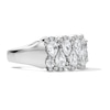 Thumbnail Image 4 of Vera Wang Love Collection 2-1/3 CT. T.W. Certified Lab-Grown Diamond Multi-Row Band in 14K White Gold (F/VS2)