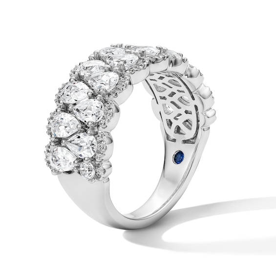 Vera Wang Love Collection 2-1/3 CT. T.w. Certified Lab-Grown Diamond Multi-Row Band in 14K White Gold (F/Vs2)