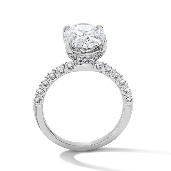 4-1/2 CT. T.w. Oval Certified Lab-Grown Diamond Engagement Ring in 14K White Gold (F/Vs2)