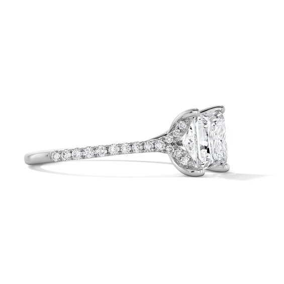2-1/4 CT. T.w. Princess-Cut Certified Lab-Grown Diamond Engagement Ring in 14K White Gold (F/Vs2)