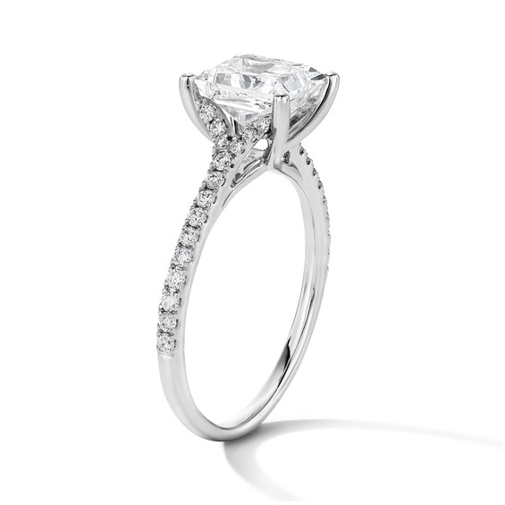 2-1/4 CT. T.w. Princess-Cut Certified Lab-Grown Diamond Engagement Ring in 14K White Gold (F/Vs2)
