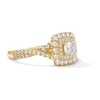 Thumbnail Image 4 of Vera Wang Love 7/8 CT. T.W. Diamond Frame Engagement Ring in 14K Gold