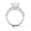 Thumbnail Image 3 of 5.69 CT. T.W. Certified Lab-Grown Diamond Radiant-Cut Engagement Ring in 14K White Gold (F/VS2)