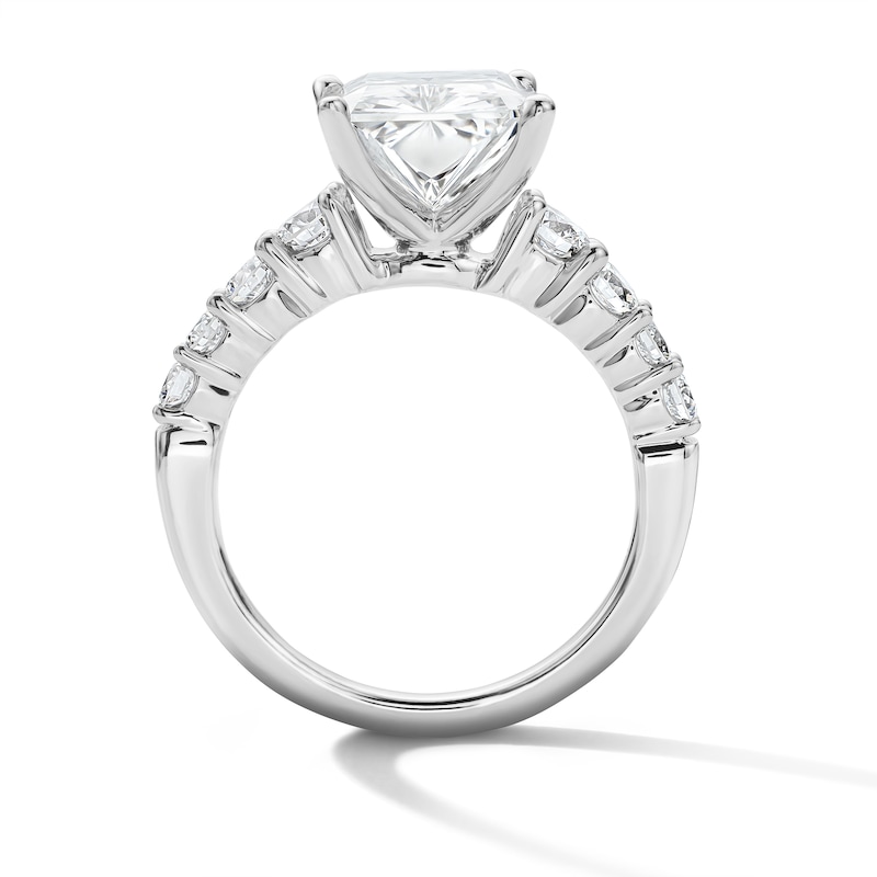 Main Image 3 of 5.69 CT. T.W. Certified Lab-Grown Diamond Radiant-Cut Engagement Ring in 14K White Gold (F/VS2)
