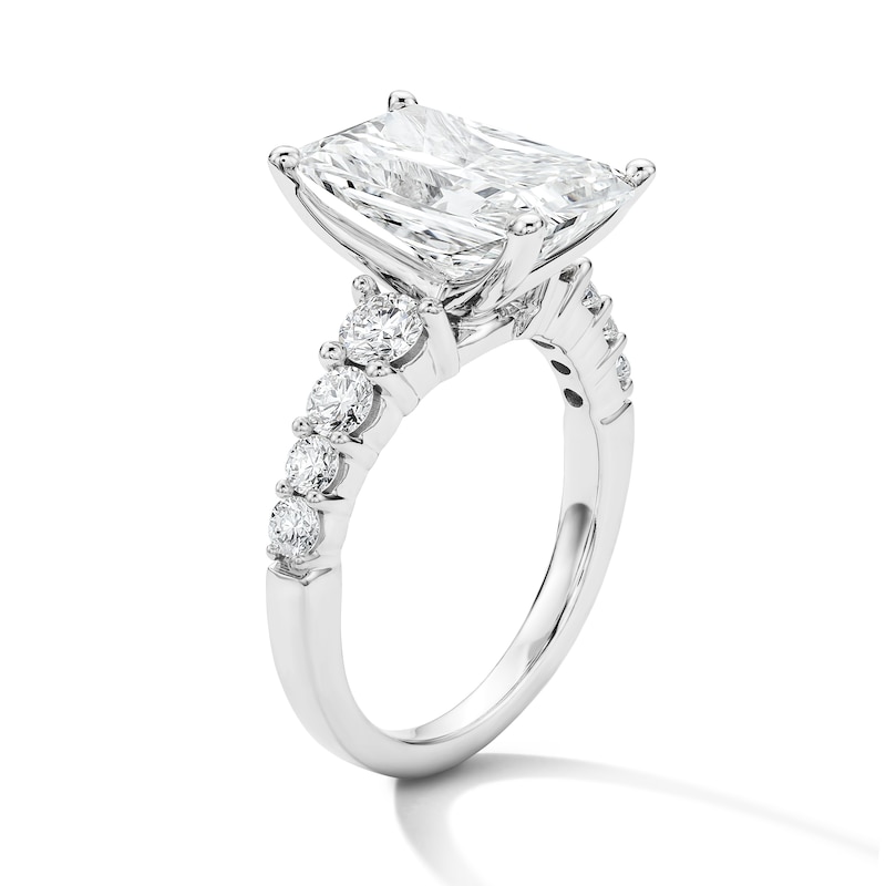 Main Image 5 of 5.69 CT. T.W. Certified Lab-Grown Diamond Radiant-Cut Engagement Ring in 14K White Gold (F/VS2)