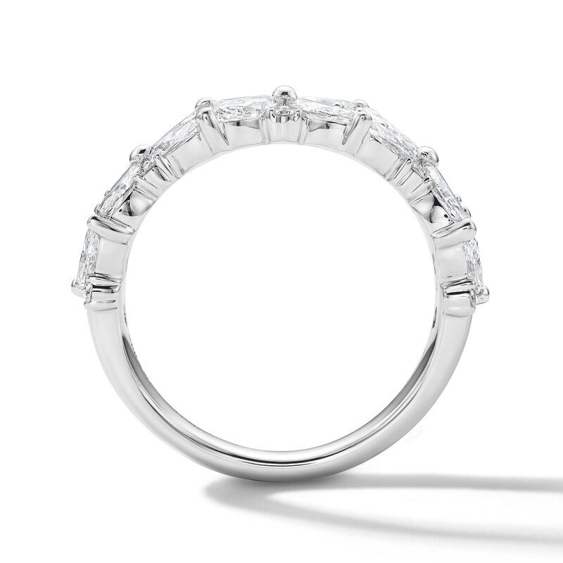 Main Image 3 of Vera Wang Love Collection 1-7/8 CT. T.W. Marquise Certified Lab-Grown Diamond Flower Band in 14K White Gold (F/VS2)