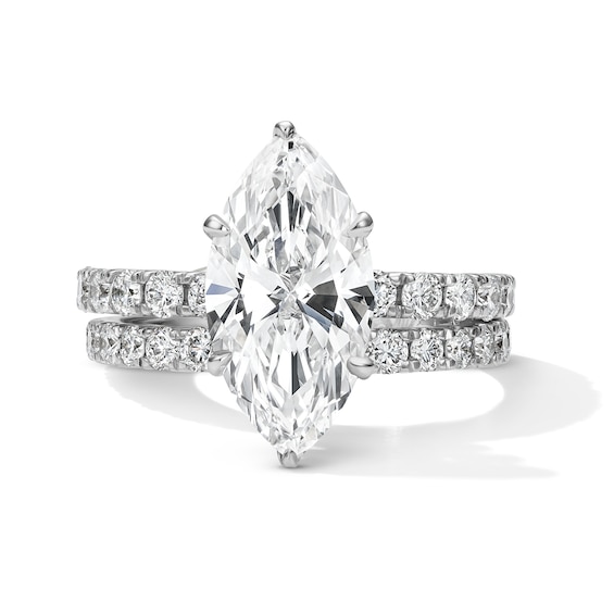 4-1/3 CT. T.w. Certified Lab-Grown Diamond Marquise-Cut Bridal Set in 14K White Gold (F/Vs2)