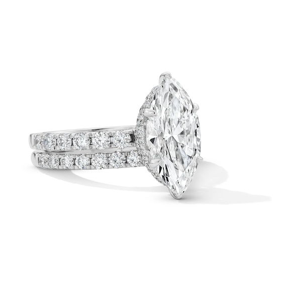 4-1/3 CT. T.w. Certified Lab-Grown Diamond Marquise-Cut Bridal Set in 14K White Gold (F/Vs2)