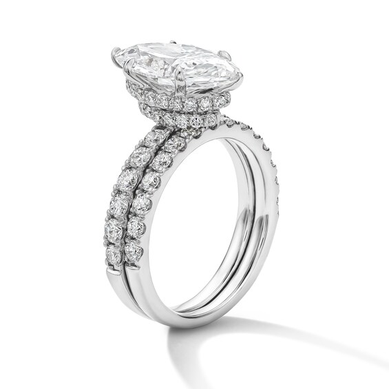 4-1/3 CT. T.w. Certified Lab-Grown Diamond Marquise-Cut Bridal Set in 14K White Gold (F/Vs2)