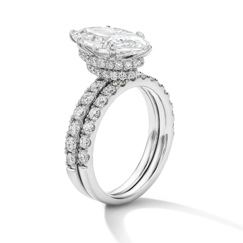 Main Image 5 of 4-1/3 CT. T.W. Certified Lab-Grown Diamond Marquise-Cut Bridal Set in 14K White Gold (F/VS2)