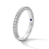 Thumbnail Image 5 of Vera Wang Love Collection 3/4 CT. T.W. Certified Lab-Grown Diamond Three-Sided Band in 14K White Gold (F/VS2)