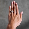 Thumbnail Image 2 of 2-5/8 CT. T.W. Radiant-Cut Certified Lab-Grown Diamond Frame Engagement Ring in 14K White Gold (F/VS2)