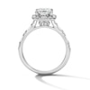 Thumbnail Image 3 of 2-5/8 CT. T.W. Radiant-Cut Certified Lab-Grown Diamond Frame Engagement Ring in 14K White Gold (F/VS2)
