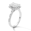 Thumbnail Image 5 of 2-5/8 CT. T.W. Radiant-Cut Certified Lab-Grown Diamond Frame Engagement Ring in 14K White Gold (F/VS2)