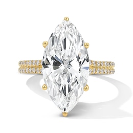 6-1/2 CT. T.W. Certified Lab-Grown Diamond Marquise-Cut Engagement Ring in 14K Yellow Gold (F/VS2)