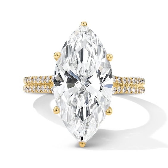 6-1/2 CT. T.w. Certified Lab-Grown Diamond Marquise-Cut Engagement Ring in 14K Yellow Gold (F/Vs2)