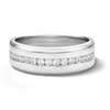 Thumbnail Image 1 of Vera Wang Men’s 1/2 CT. T.W. Channel-Set Lab-Grown Diamond Band in 14K White Gold (F/VS2)
