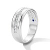 Thumbnail Image 4 of Vera Wang Men’s 1/2 CT. T.W. Channel-Set Lab-Grown Diamond Band in 14K White Gold (F/VS2)