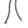 Thumbnail Image 2 of Black Spinel Tennis Bracelet in Black Rhodium-Plated Sterling Silver - 22"