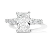 Thumbnail Image 1 of 3-3/4 CT. T.W. Certified Lab-Grown Diamond Radiant-Cut Engagement Ring in 14K White Gold (F/VS2)
