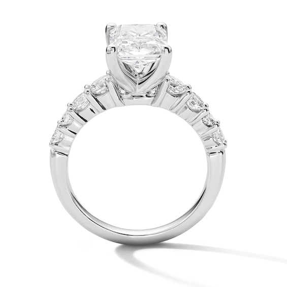 3-3/4 CT. T.w. Certified Lab-Grown Diamond Radiant-Cut Engagement Ring in 14K White Gold (F/Vs2)