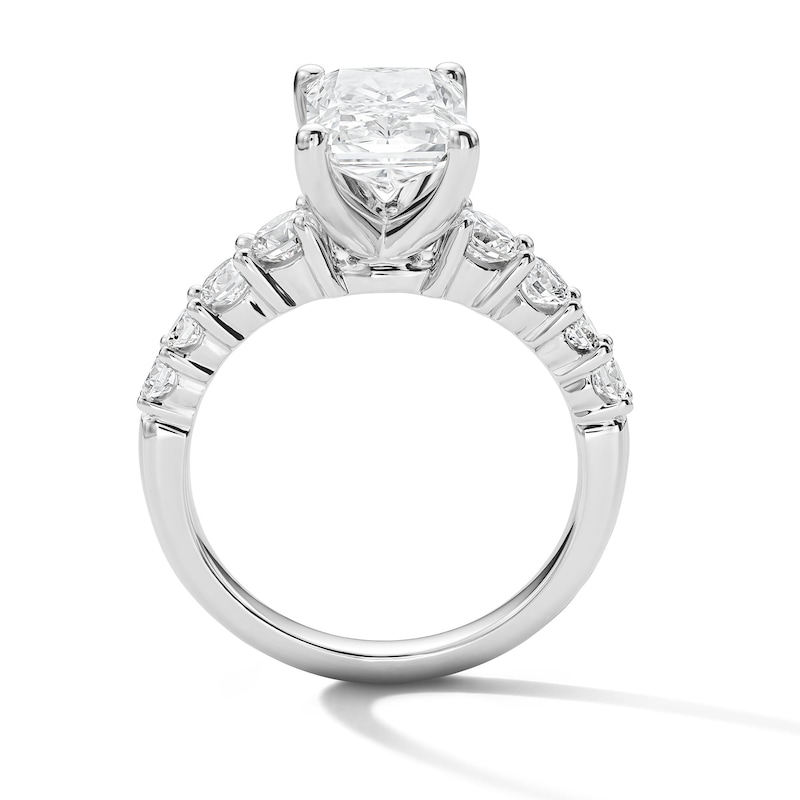 Main Image 3 of 3-3/4 CT. T.W. Certified Lab-Grown Diamond Radiant-Cut Engagement Ring in 14K White Gold (F/VS2)