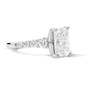 Thumbnail Image 4 of 3-3/4 CT. T.W. Certified Lab-Grown Diamond Radiant-Cut Engagement Ring in 14K White Gold (F/VS2)