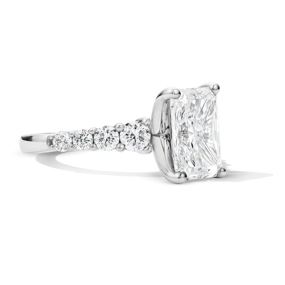 3-3/4 CT. T.w. Certified Lab-Grown Diamond Radiant-Cut Engagement Ring in 14K White Gold (F/Vs2)