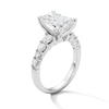 Thumbnail Image 5 of 3-3/4 CT. T.W. Certified Lab-Grown Diamond Radiant-Cut Engagement Ring in 14K White Gold (F/VS2)