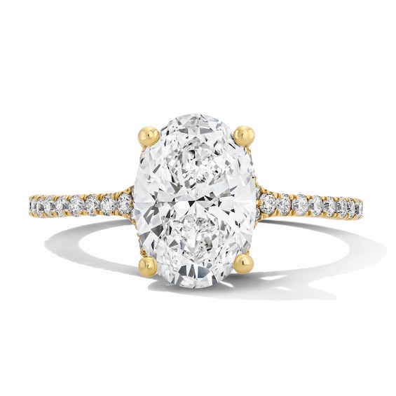2-1/4 CT. T.w. Oval Certified Lab-Grown Diamond Engagement Ring in 14K Gold (F/Vs2)